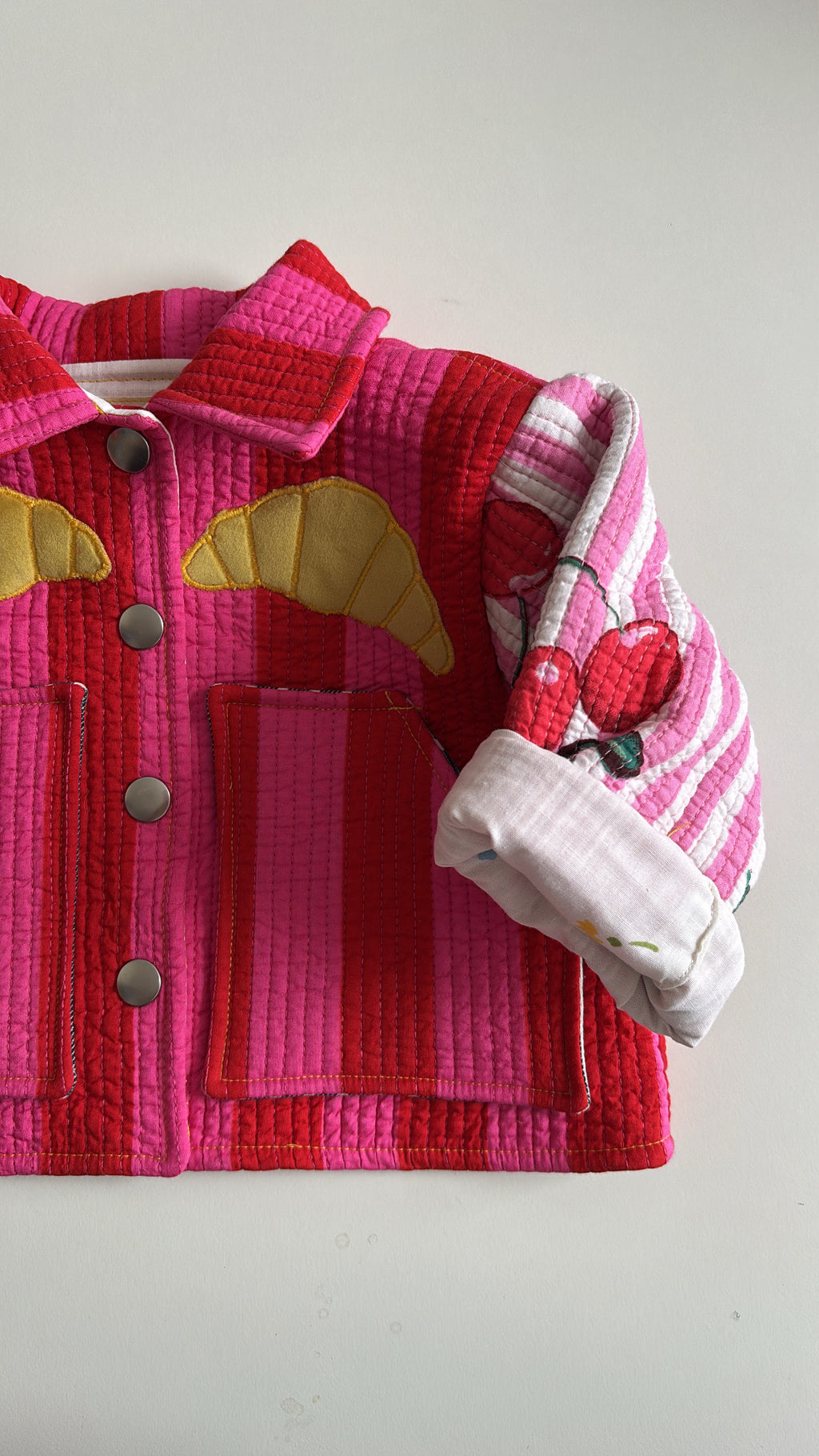 Mini croissant quilted jacket * 0-3 months