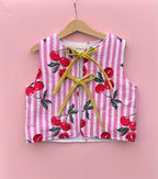 Cherries Quilted Cotton Gilet * 4-5 years