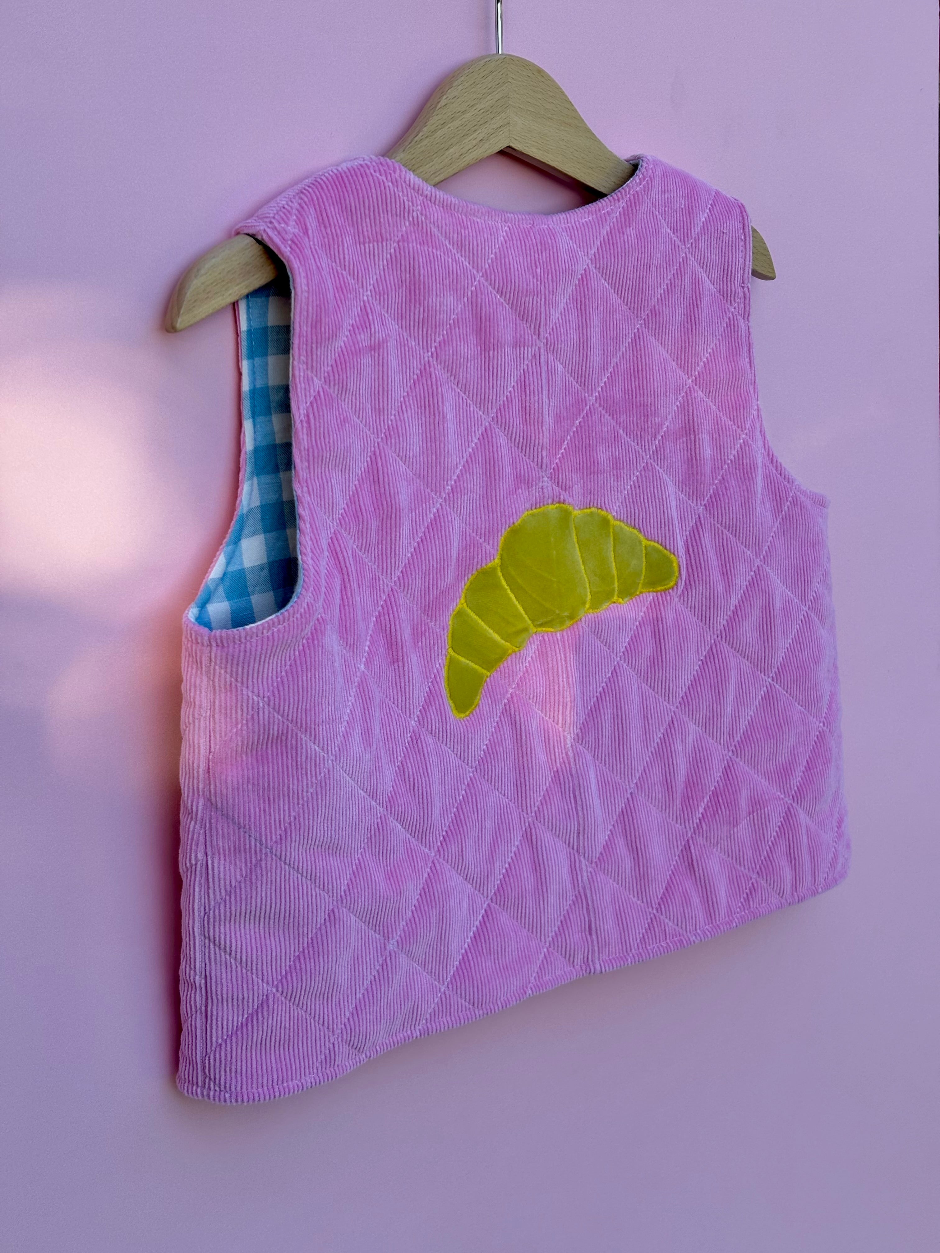Pink Croissant Gilet