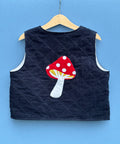 Mushroom Navy Gilet