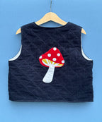 Mushroom Navy Gilet