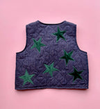 Quilted Green Stars