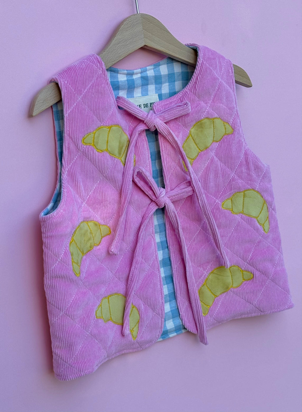 Pink Croissant Gilet