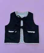 Corduroy Dusty Pink floral Gilet