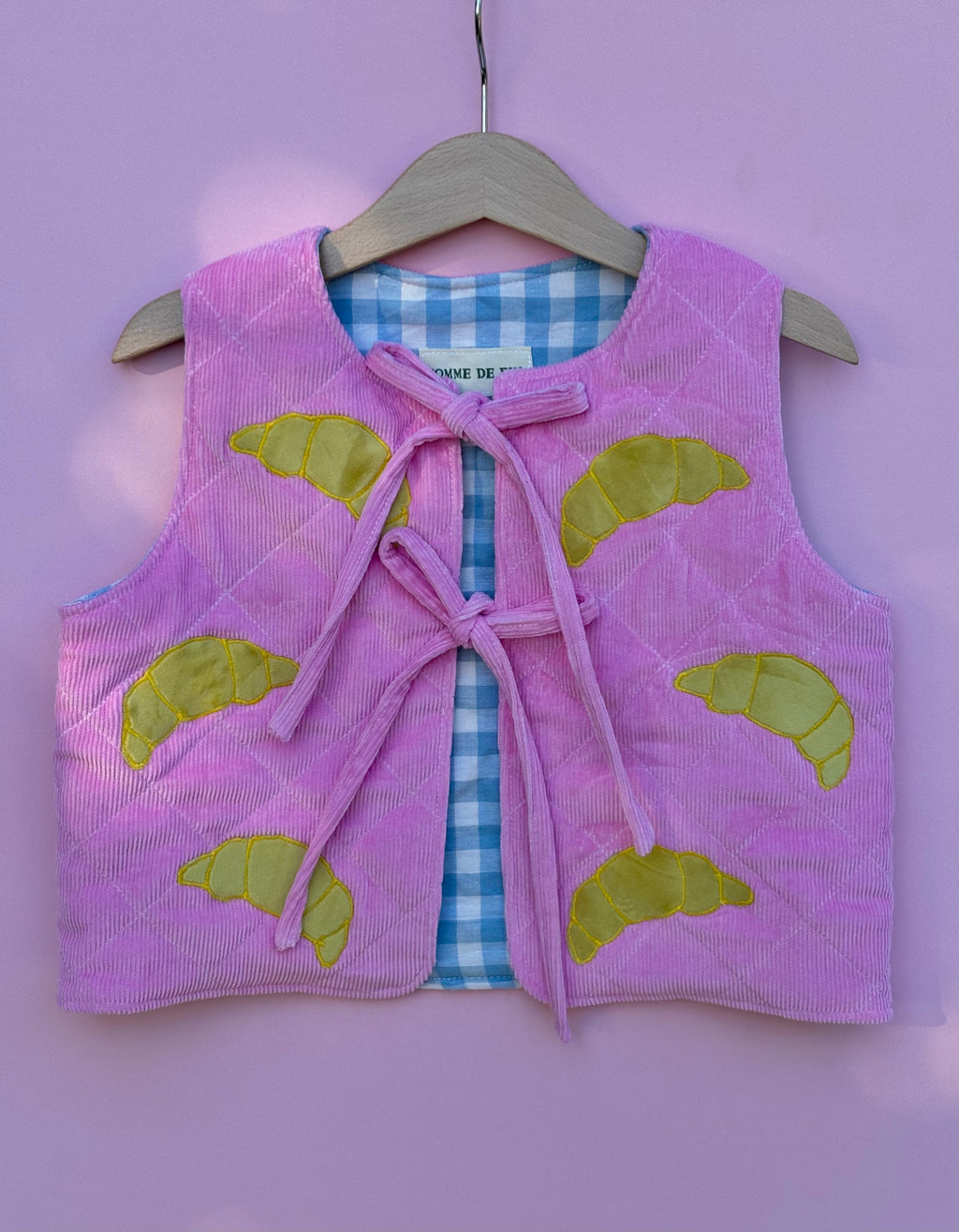 Pink Croissant Gilet