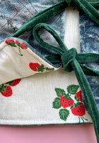 Strawberry quilted gilet