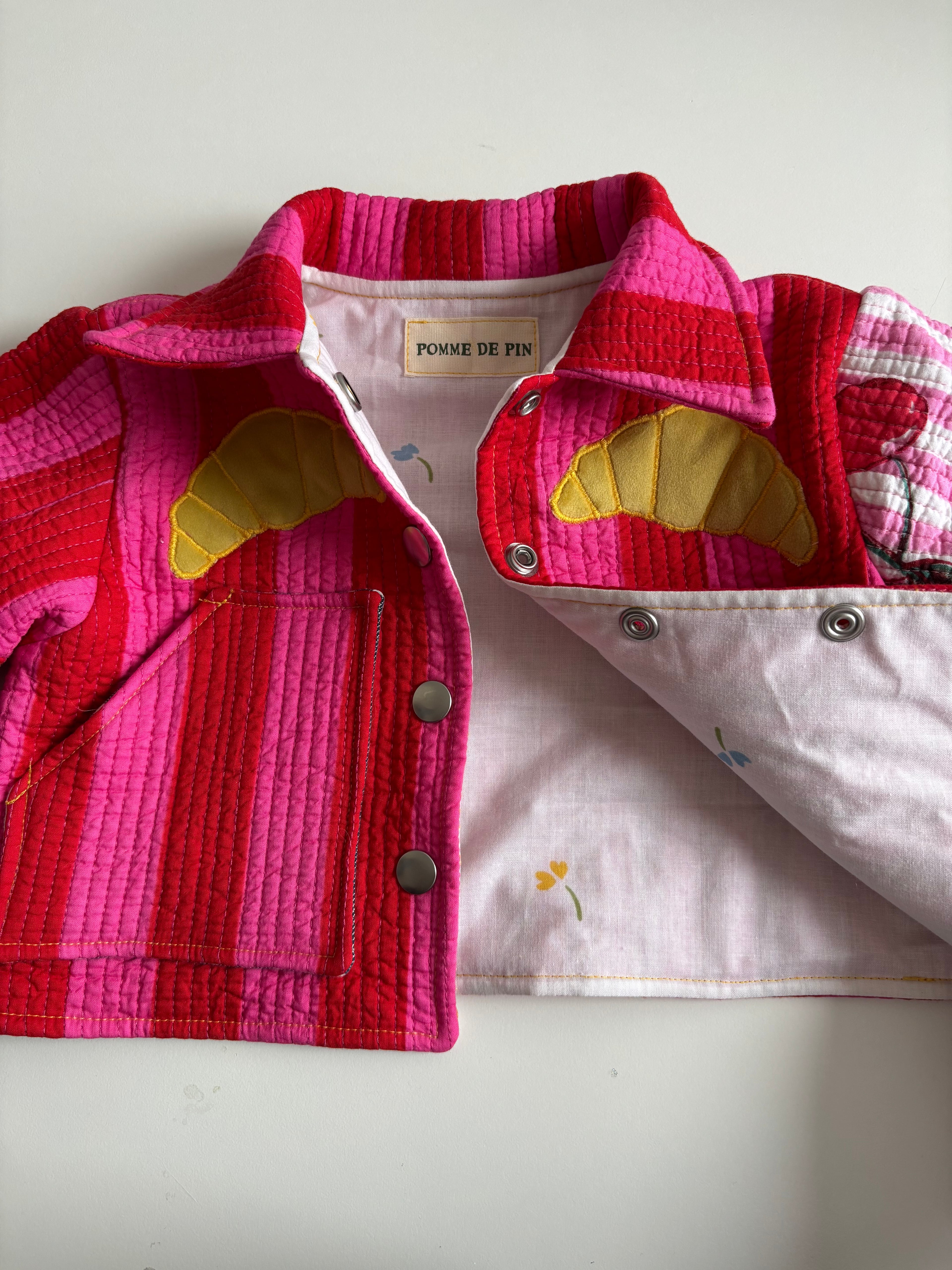 Mini croissant quilted jacket * 0-3 months