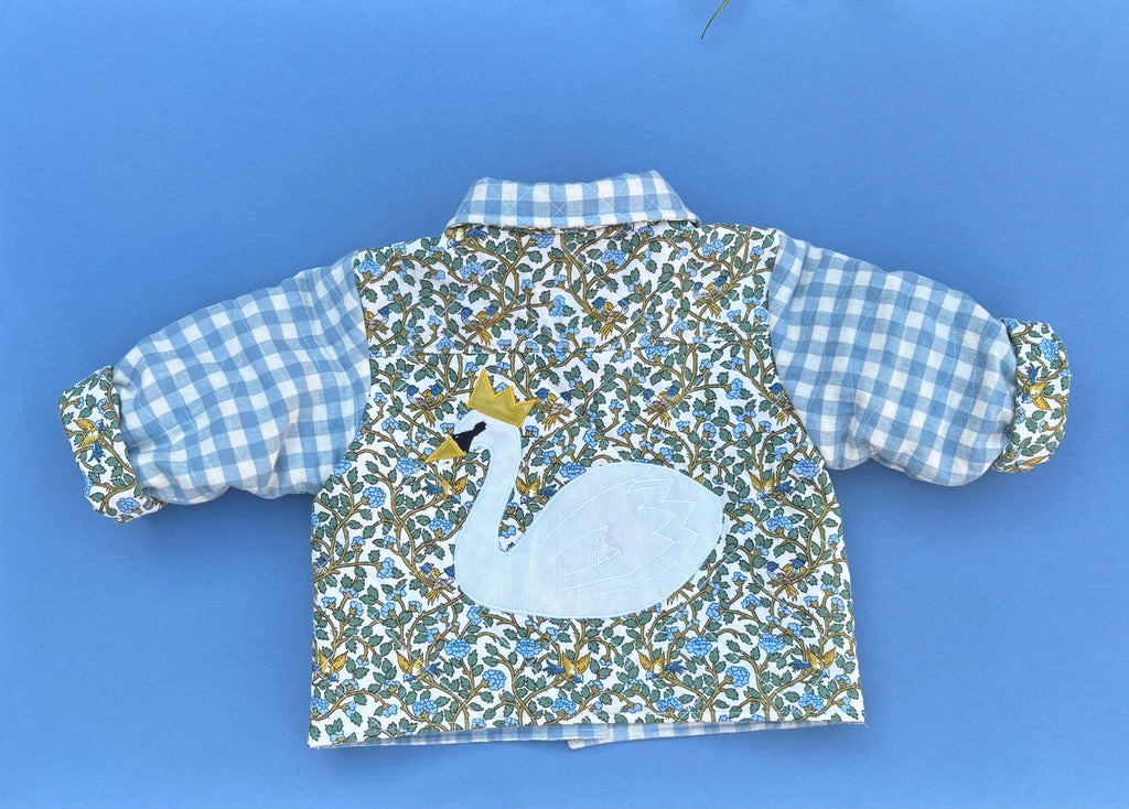 Maisy unisex swan quilted jacket  * 2-3 years