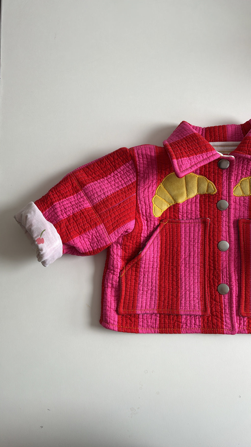 Mini croissant quilted jacket * 0-3 months