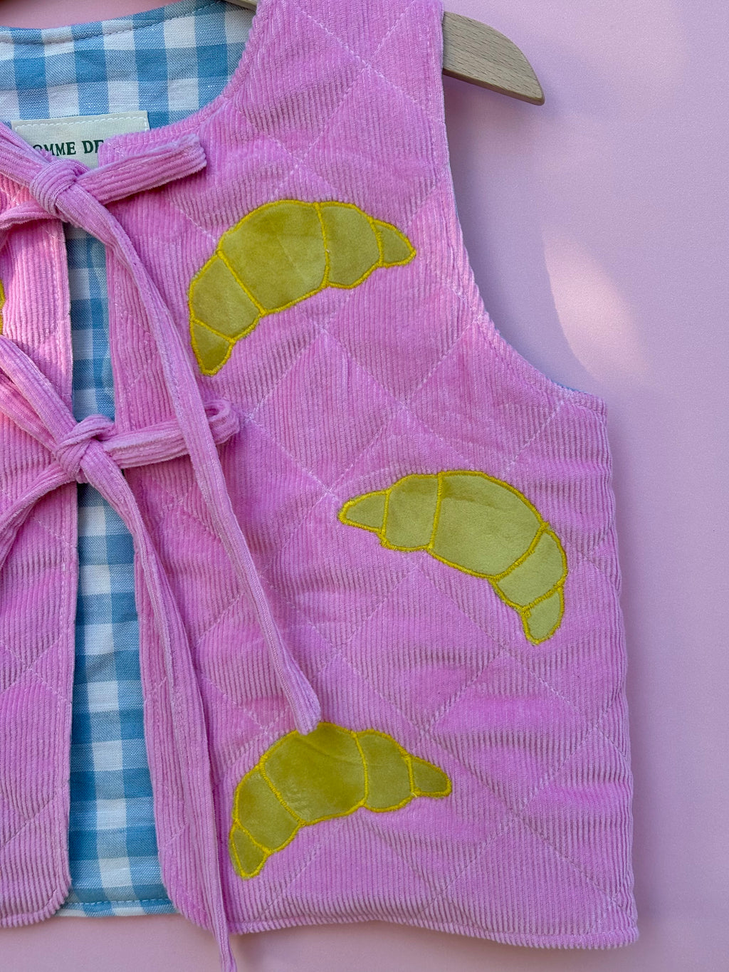 Pink Croissant Gilet