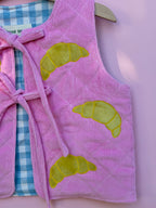 Pink Croissant Gilet