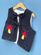 Mushroom Navy Gilet
