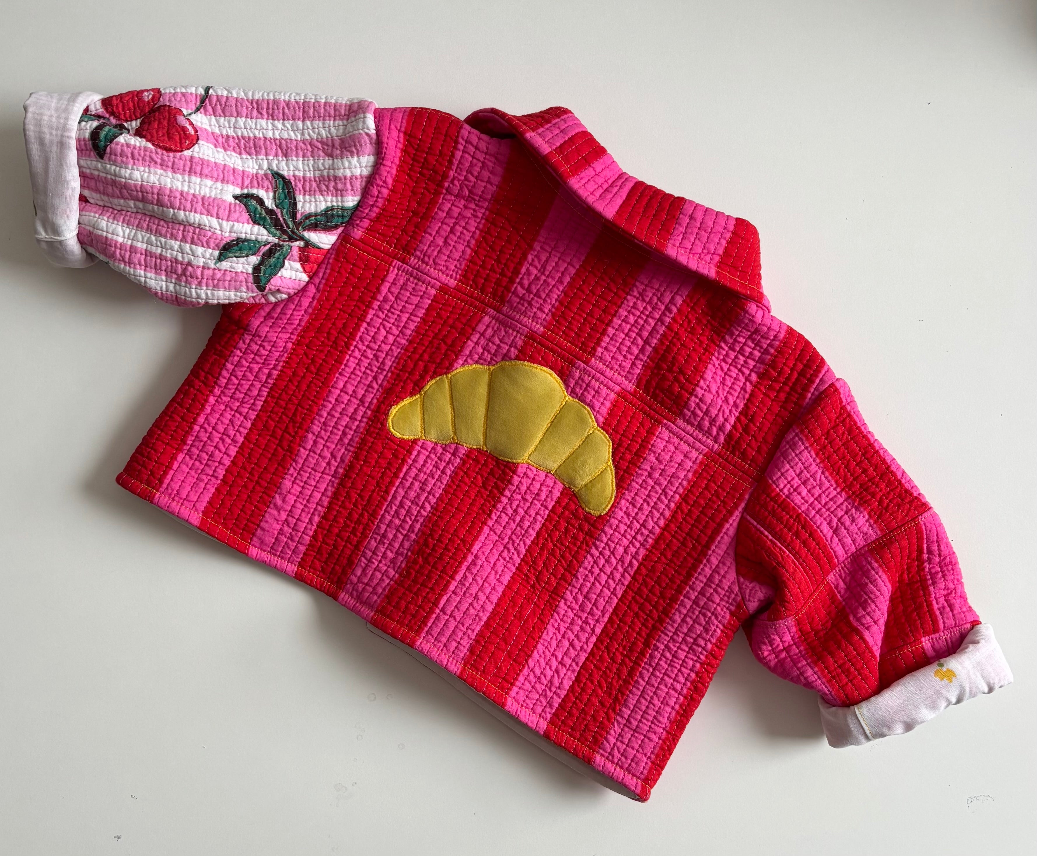 Mini croissant quilted jacket * 0-3 months