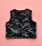 Quilted Emerald Velour Gilet